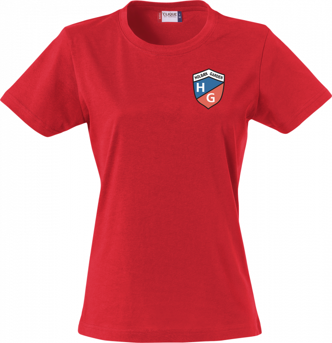 Clique - Hg T-Shirt Dame - Czerwony